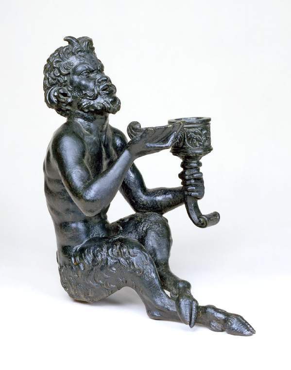 An image of RICCIO (style of)Satyr from inkstand. Italian, PaduaMid 16th CBromze