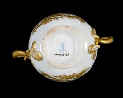 An image of Two-handled cup and saucer