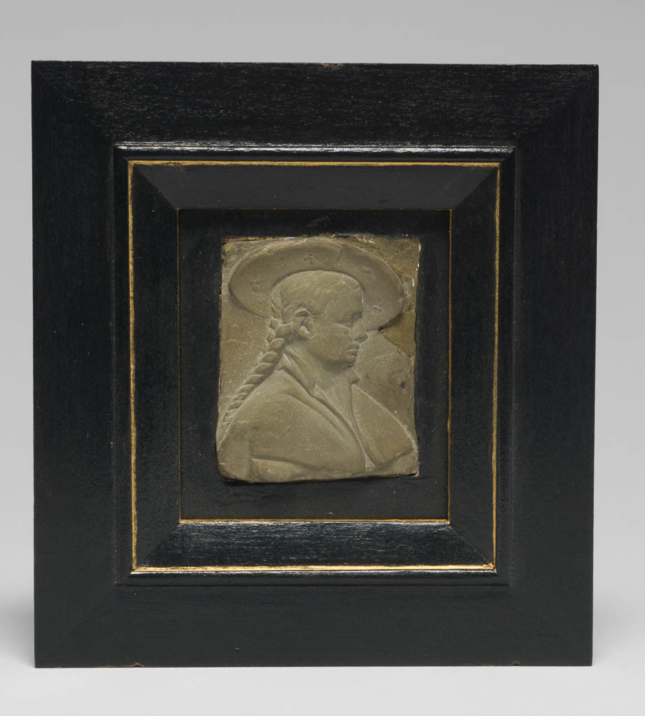 An image of Sculpture/Relief. Portrait of an Unknown Woman. Schwarz, Hans, after (German, active 1512-32). Honestone, carved in relief with a portrait of a woman in profile to the right. After 1512, circa 1520s. Nuremburg, Germany. Notes: According to Graham Pollard, this relief is a fake.