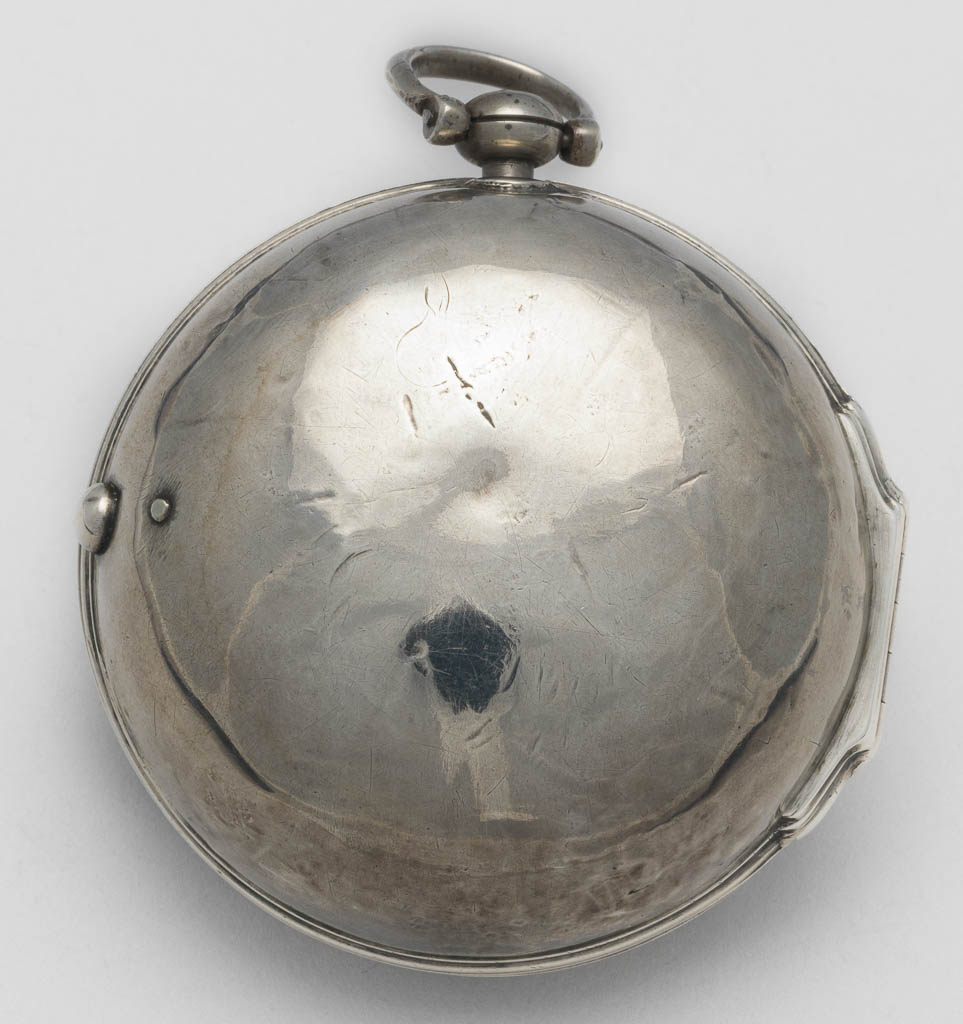 An image of Watch with seconds hand, and dial with sun and moon. Circa 1685.