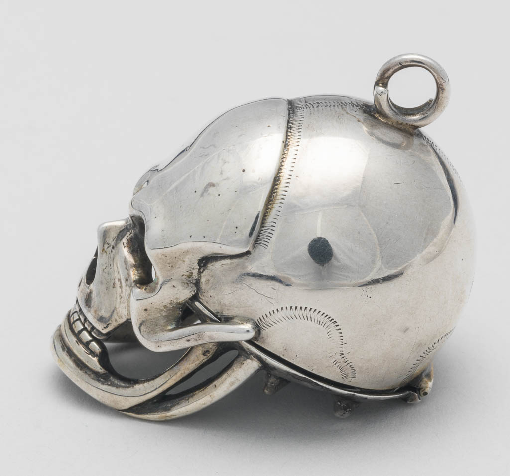 An image of Skull-shaped watch. Silver, circa 1670. Paris.