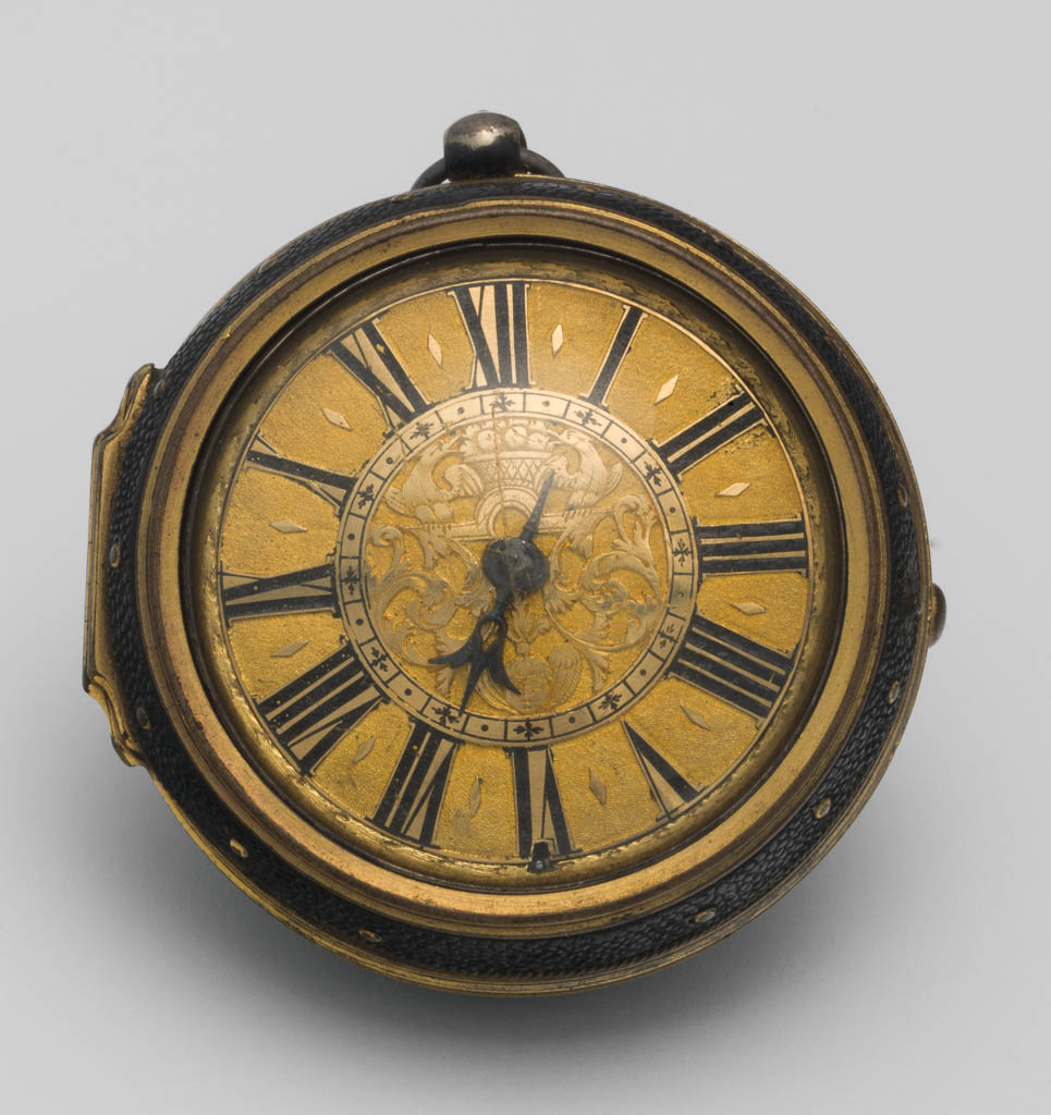 An image of Small, early single-handed watch with fake Tompion signature. London, c. 1690.