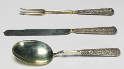 An image of Knife, fork, spoon and case