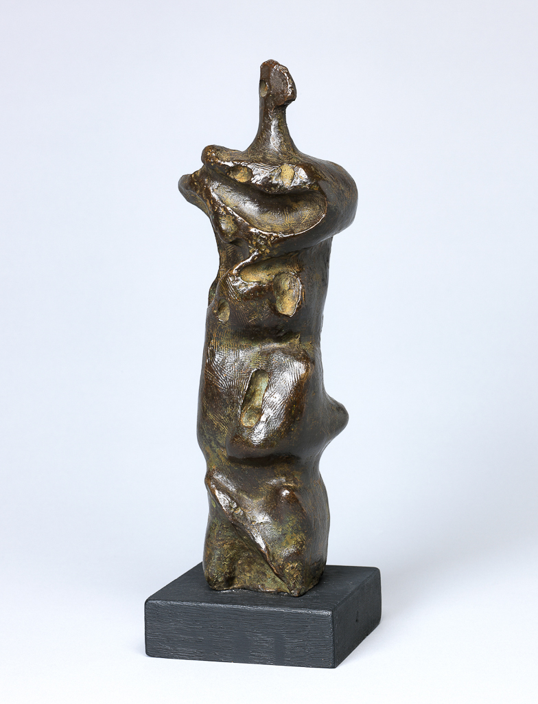 An image of Sculpture/Figure. Standing Figure, no.2. Moore, Henry Spencer (British, 1898-1986). Bronze, cast, height, whole, 9½, in, 1955.