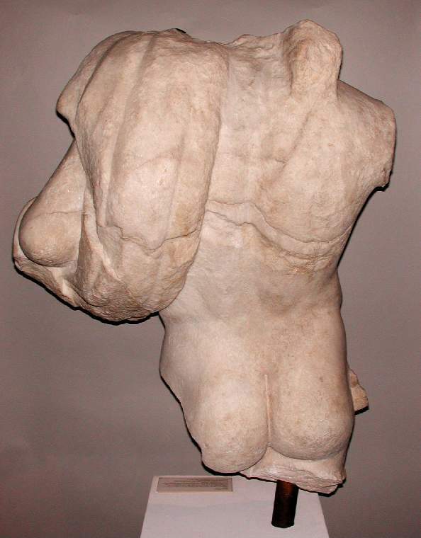 An image of Figure/Statue. Dionysos. Production Place: Cyprus. Find Spot: Salamis; gymnasium. Marble (Parian?), height 1.04 m, 101-200 AD. Middle Roman Period. Production Note: copy of Greek original.