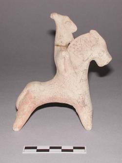 An image of Horse with rider figurine