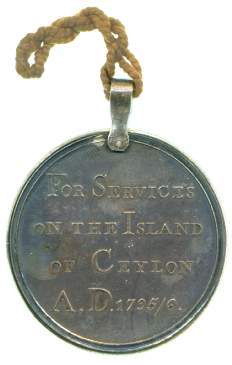 An image of Capture of Ceylon Medal