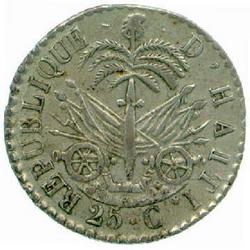 An image of 25 centimes