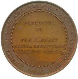 An image of Turrell Memorial Prize Medal