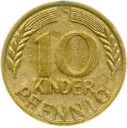 An image of 10 pfennig