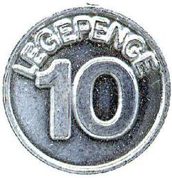 An image of 10 legepenge