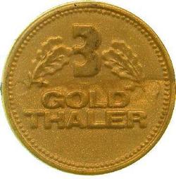 An image of 3 gold thaler