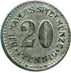 An image of 20 pfennig