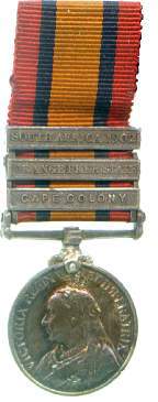 An image of Queens' South Africa Medal (third striking)