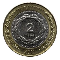 An image of 2 pesos