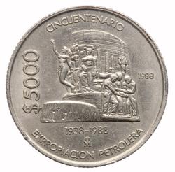 An image of 5000 pesos