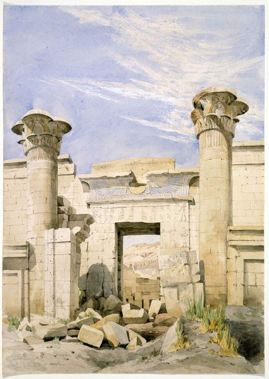 Entrance to the Temple of Rameses III, Medinet Aobu, Egypt