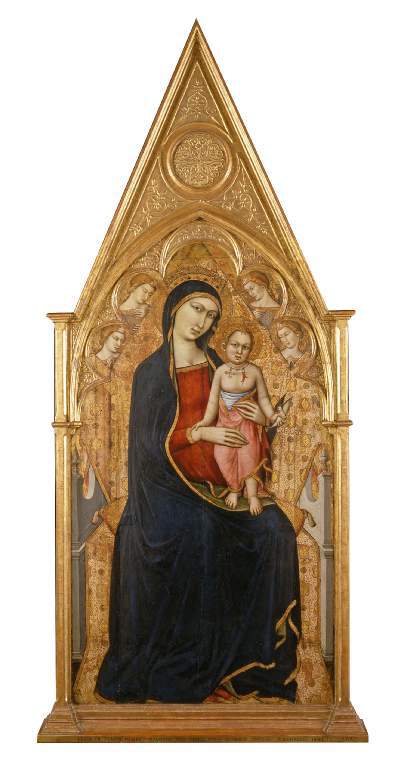 Virgin and Child enthroned