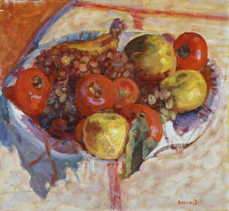 An image of Still-Life. Bonnard, Pierre (French, 1867-1947). Oil on canvas. height: 43.5 cm, width: 47.0 cm. 1922