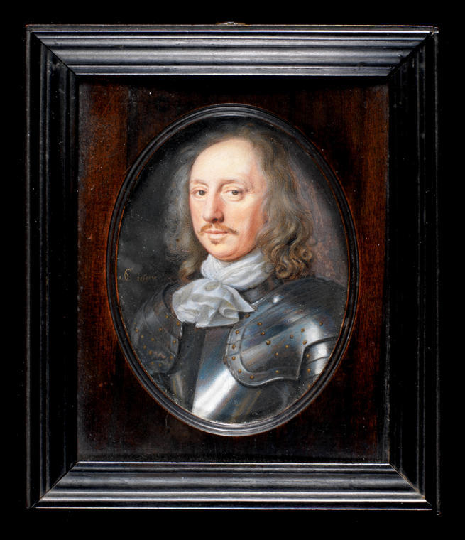 An image of Rosse, Susan Penelope, (nee Gibson). Montague Bertie, 2nd Earl of Lindsey c. 1608-66. Watercolour on vellum on card. c.1657.