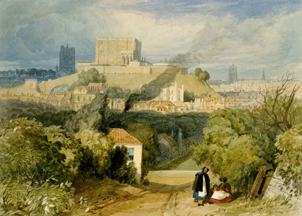 An image of Cotman, Miles Edmund. Norwich from the East. Watercolour on paper, height 190mm, width 260mm, 19th Century.