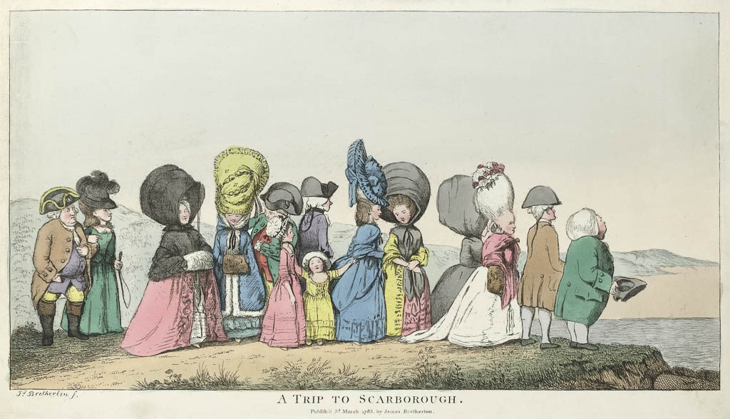 An image of A Trip to Scarborough. James Bretherton (British, c.1730-1806). Etching, hand colouring. 1783.