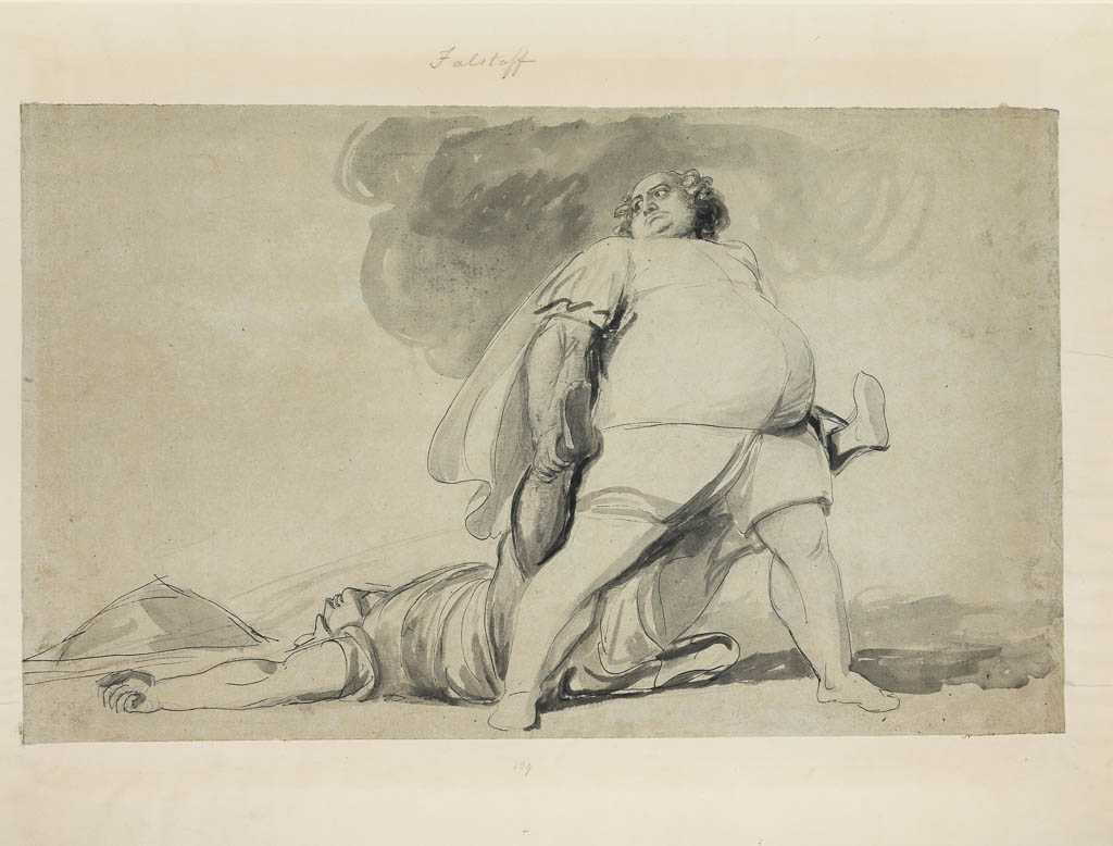 Falstaff with the body of Hotspur