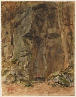 Rocks at Bagnoles-de-l'Orne, c.1867