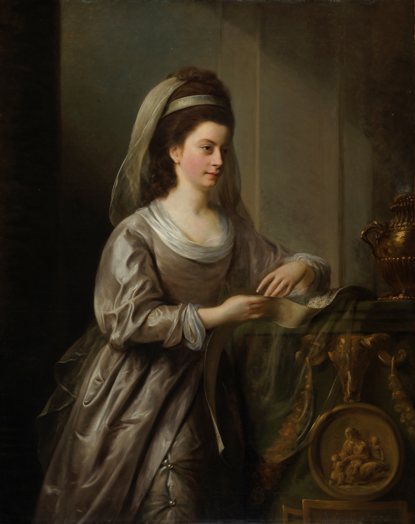 An image of The Hon. Mrs Nathaniel Curzon. Hone, Nathaniel I (British, 1718-1784). Oil on canvas, height, canvas, 127.5 cm, width, canvas, 110 cm, 1778.