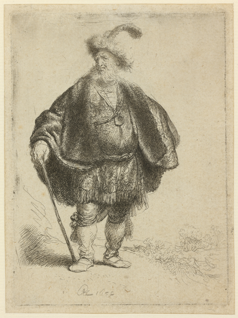 An image of The Persian. Rembrandt Harmensz. van Rijn (Dutch, 1606-1669). Etching, surface tone, black carbon ink on laid paper, height, plate, 108 mm, width, plate, 79 mm; height, sheet, 114 mm, width, sheet, 85 mm, 1632. Production Note: Only state. Alternative Number(s): Hollstein (Dutch/Flemish); B152 Only state; 1969. Biörklund/Barnard; BB32-A Only state; 1955.