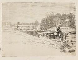 Featured image for the project: Molesey Lock (Whistler on the gate)