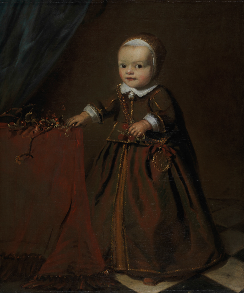 An image of Portrait of a child, presumed Mattys Decker (b.1679). de Gelder, Arent (Dutch, 1645-1727). Oil on canvas, height 91.6 cm, width 86 cm, circa 1680. Doug Atfield Image.