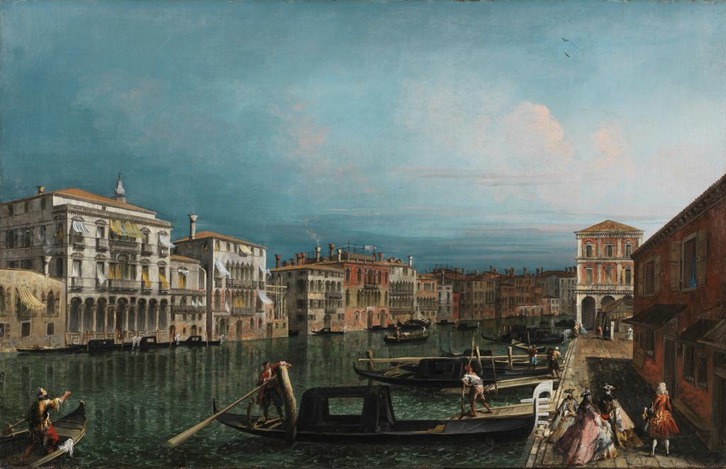 The Fitzwilliam Museum - The Grand Canal, Venice, above the Rialto bridge:  190