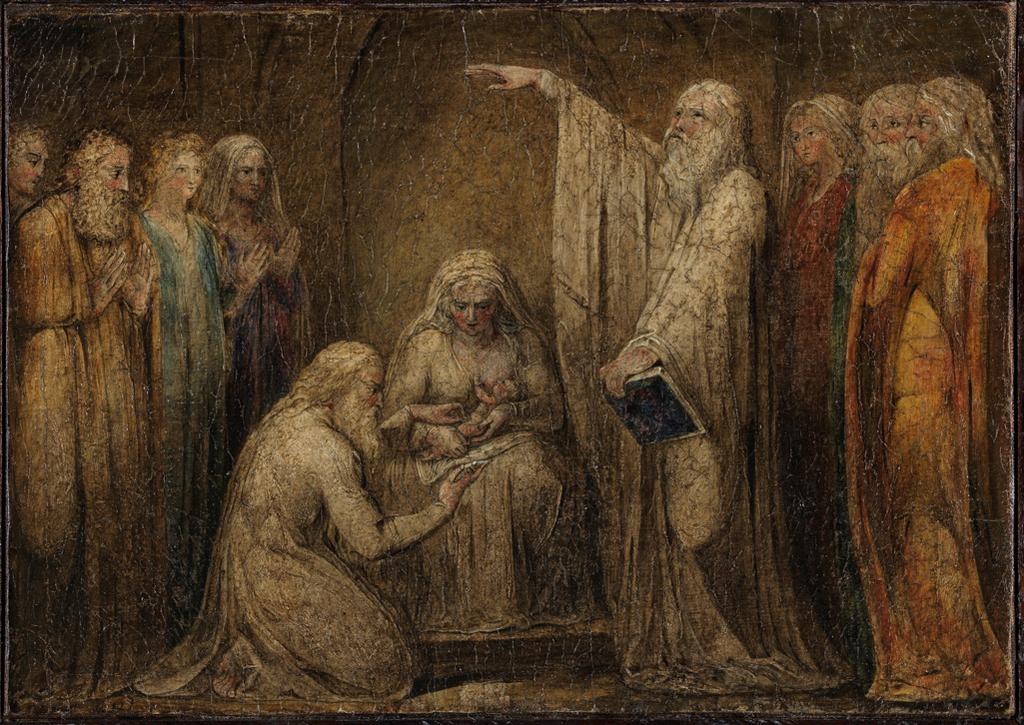 An image of The Circumcision. Blake, William (British, 1757-1827). Tempera on canvas, height 25.7 cm, width 36.4 cm, circa 1799-1800.