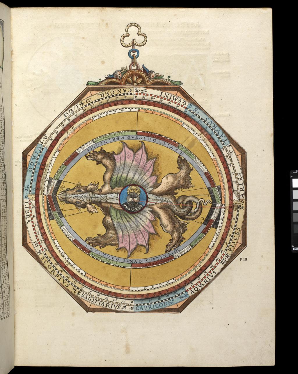 An image of Apianus, Astronomicon Caesarium