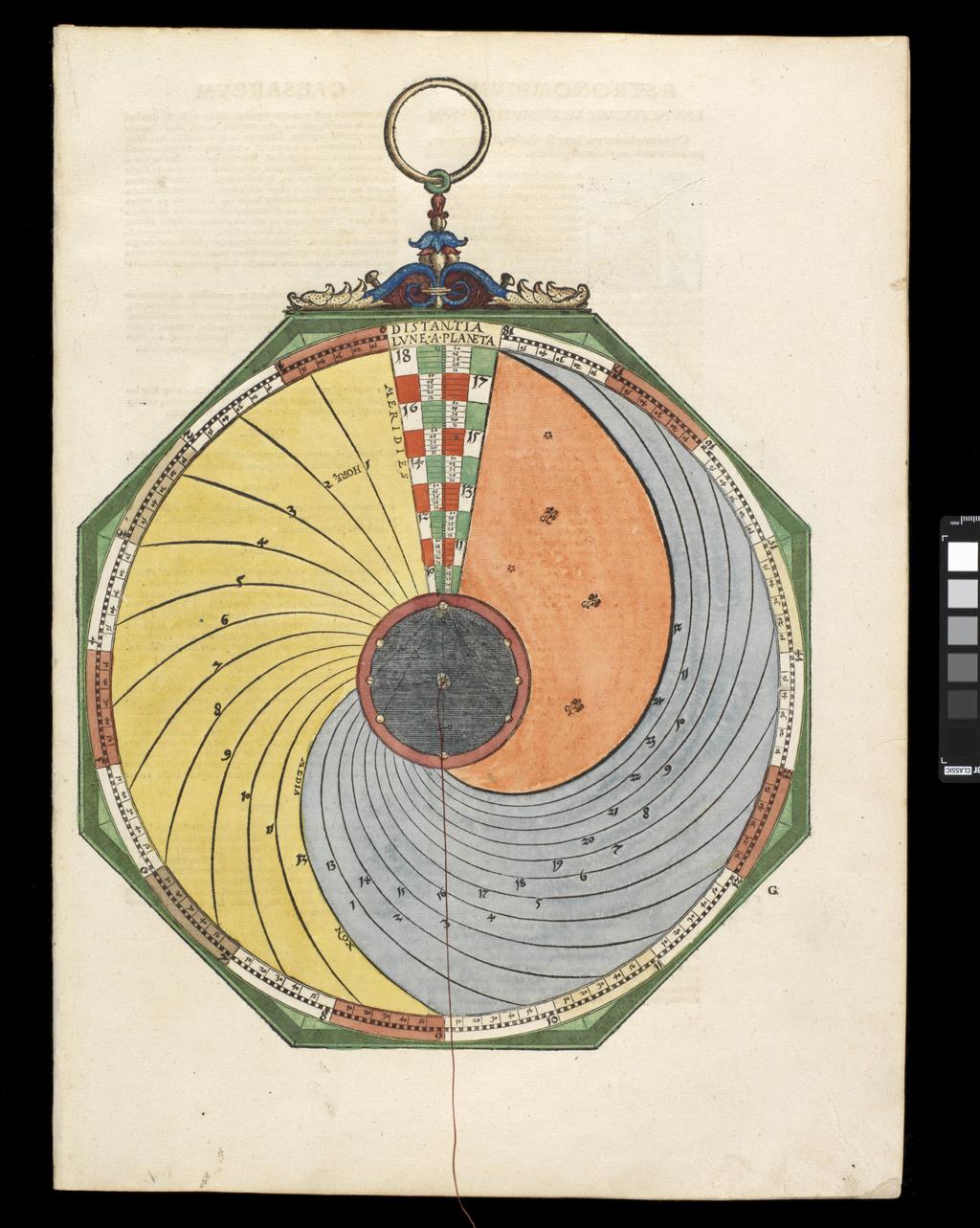 An image of Apianus, Astronomicon Caesarium