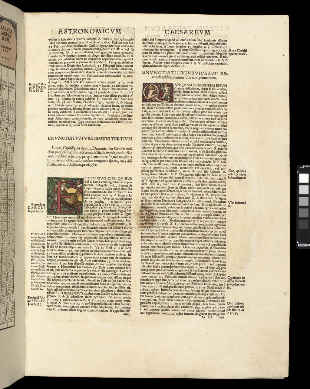 An image of Apianus, Astronomicon Caesarium