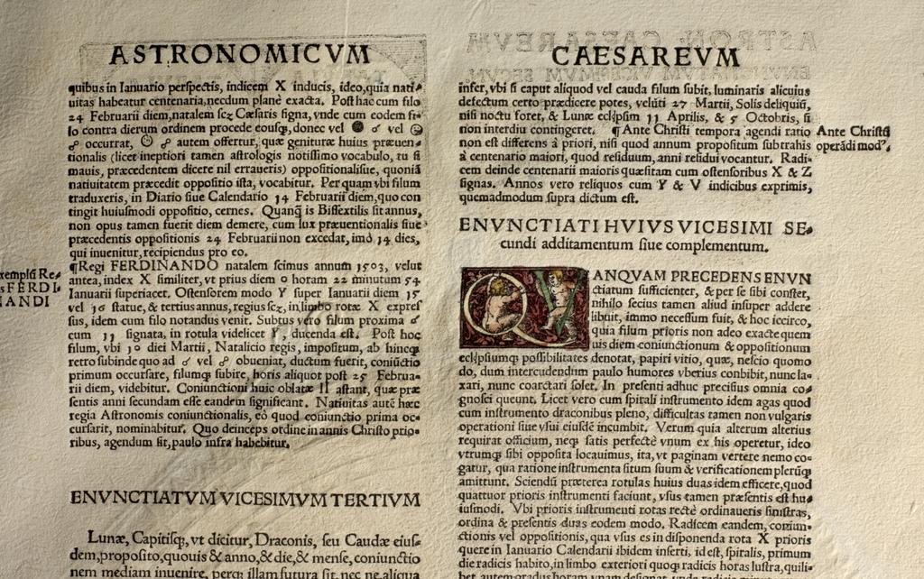 An image of Apianus, Astronomicon Caesarium