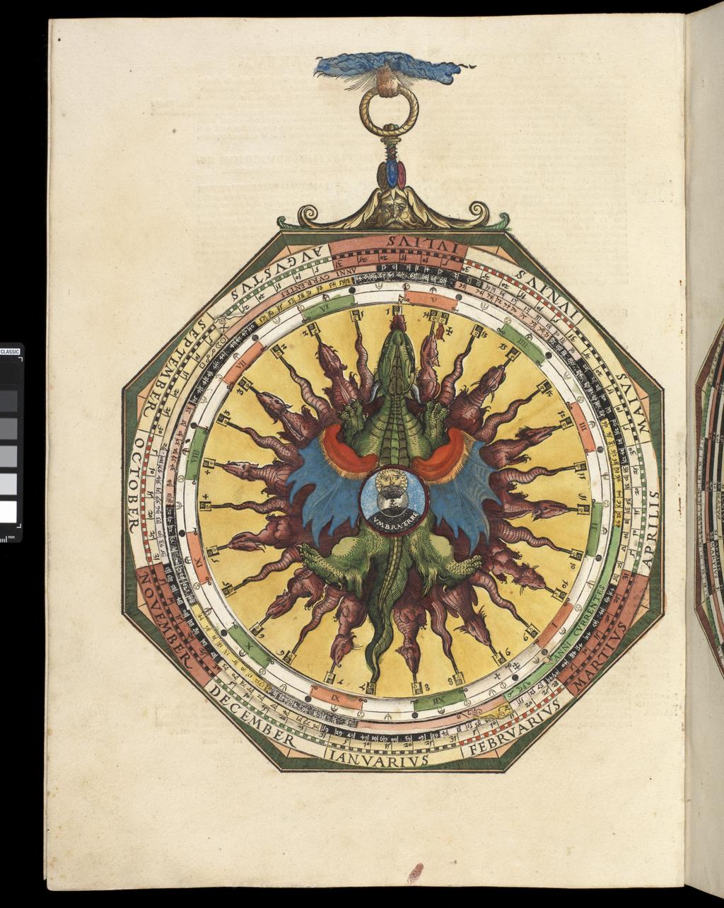 An image of Apianus, Astronomicon Caesarium