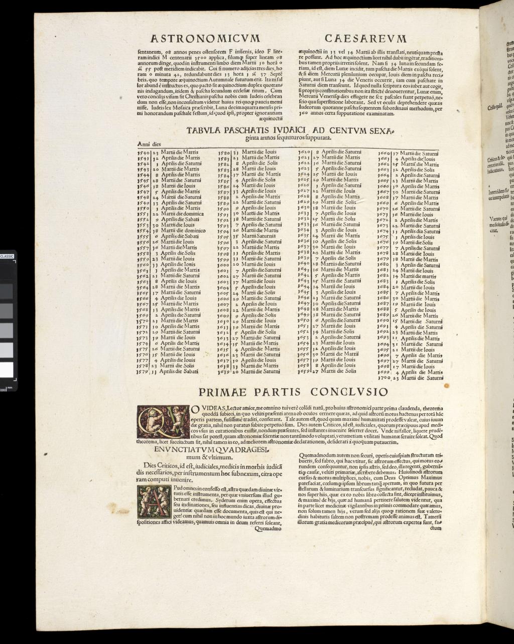 An image of Apianus, Astronomicon Caesarium