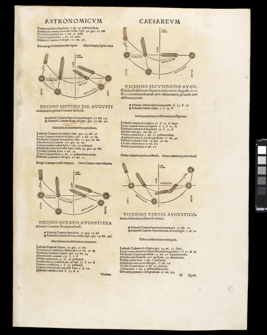 An image of Apianus, Astronomicon Caesarium