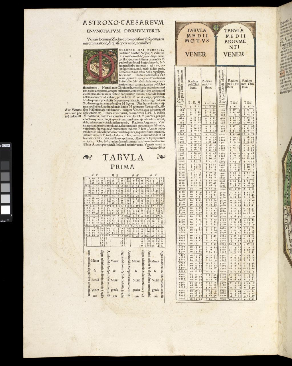 An image of Apianus, Astronomicon Caesarium