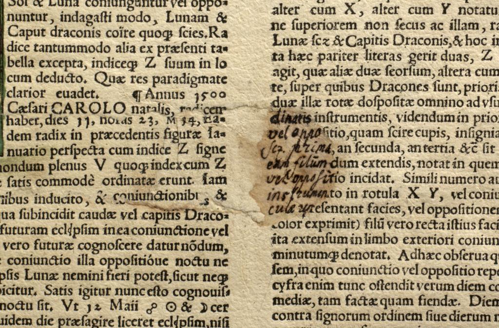 An image of Apianus, Astronomicon Caesarium