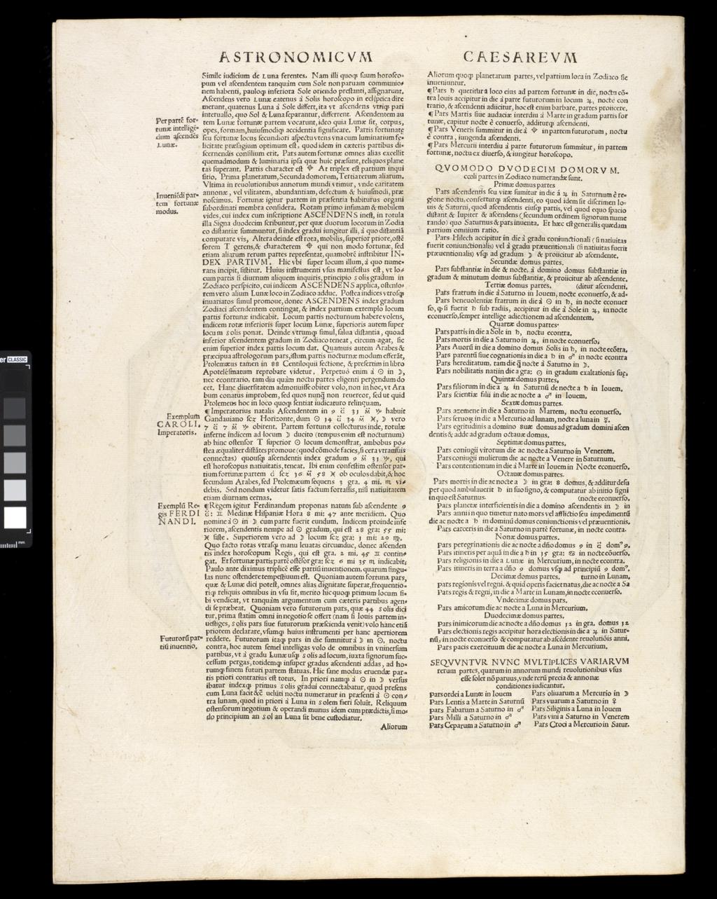 An image of Apianus, Astronomicon Caesarium