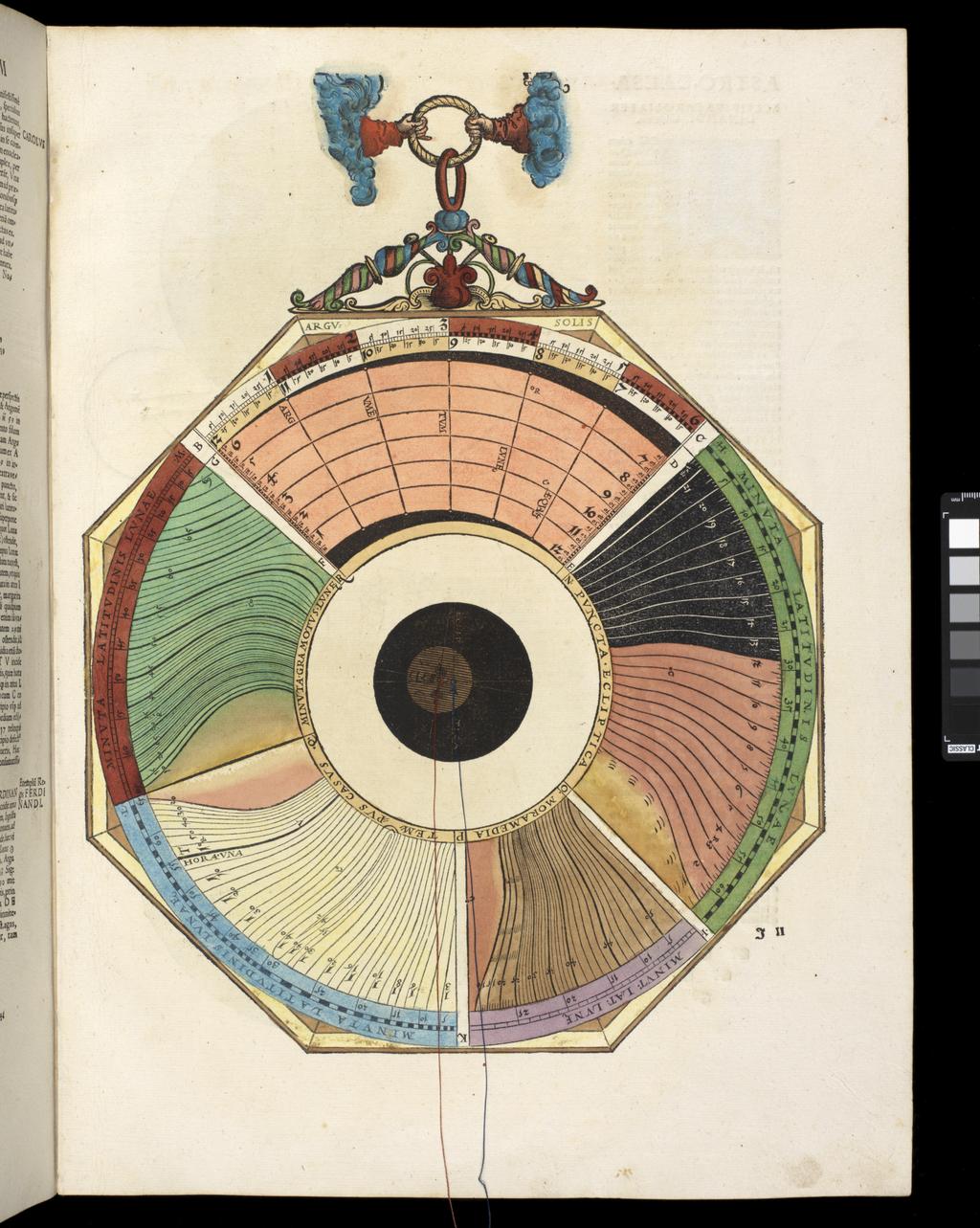 An image of Apianus, Astronomicon Caesarium