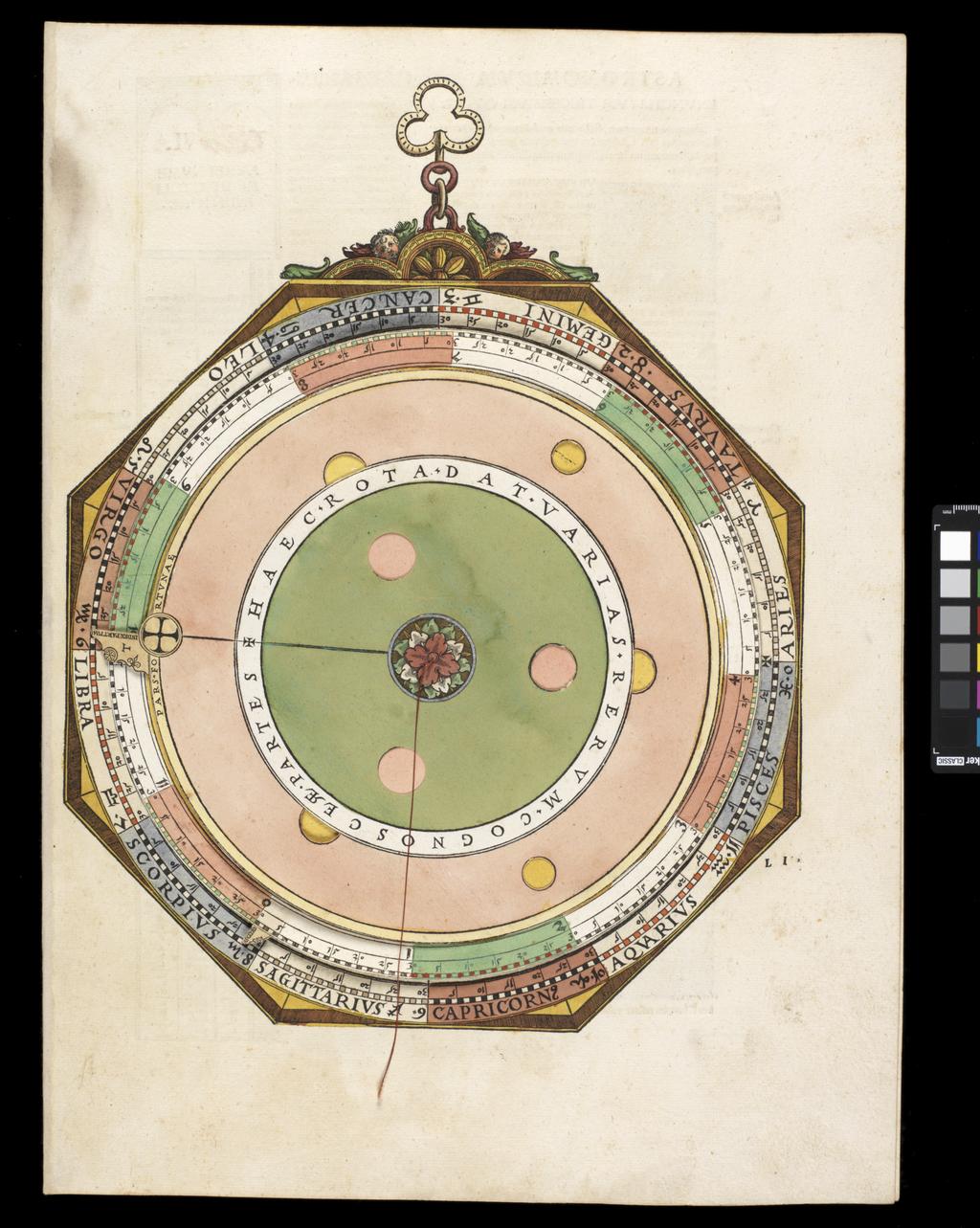 An image of Apianus, Astronomicon Caesarium