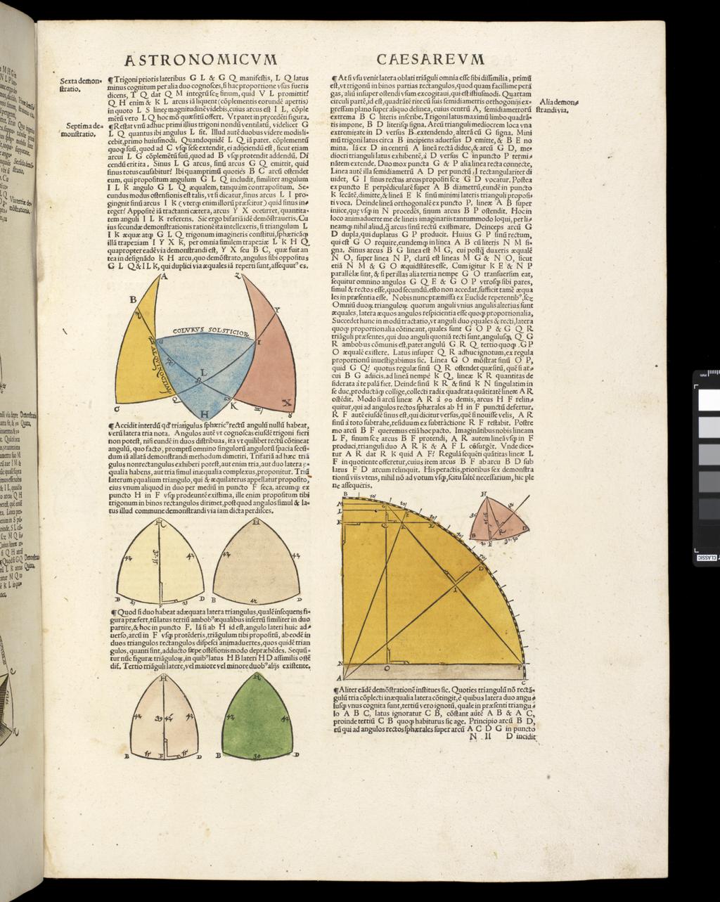 An image of Apianus, Astronomicon Caesarium