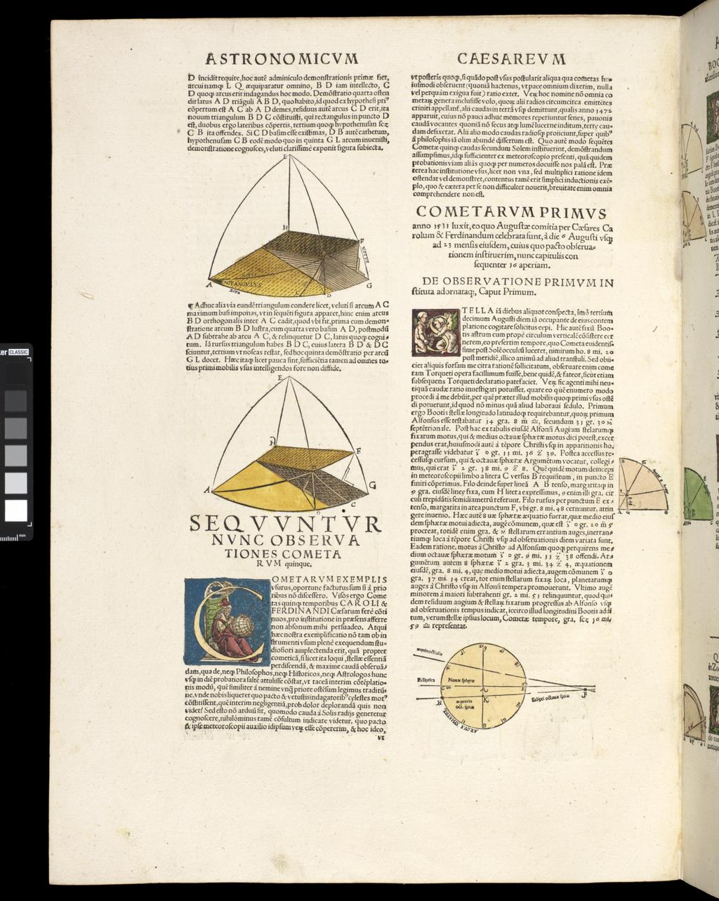 An image of Apianus, Astronomicon Caesarium