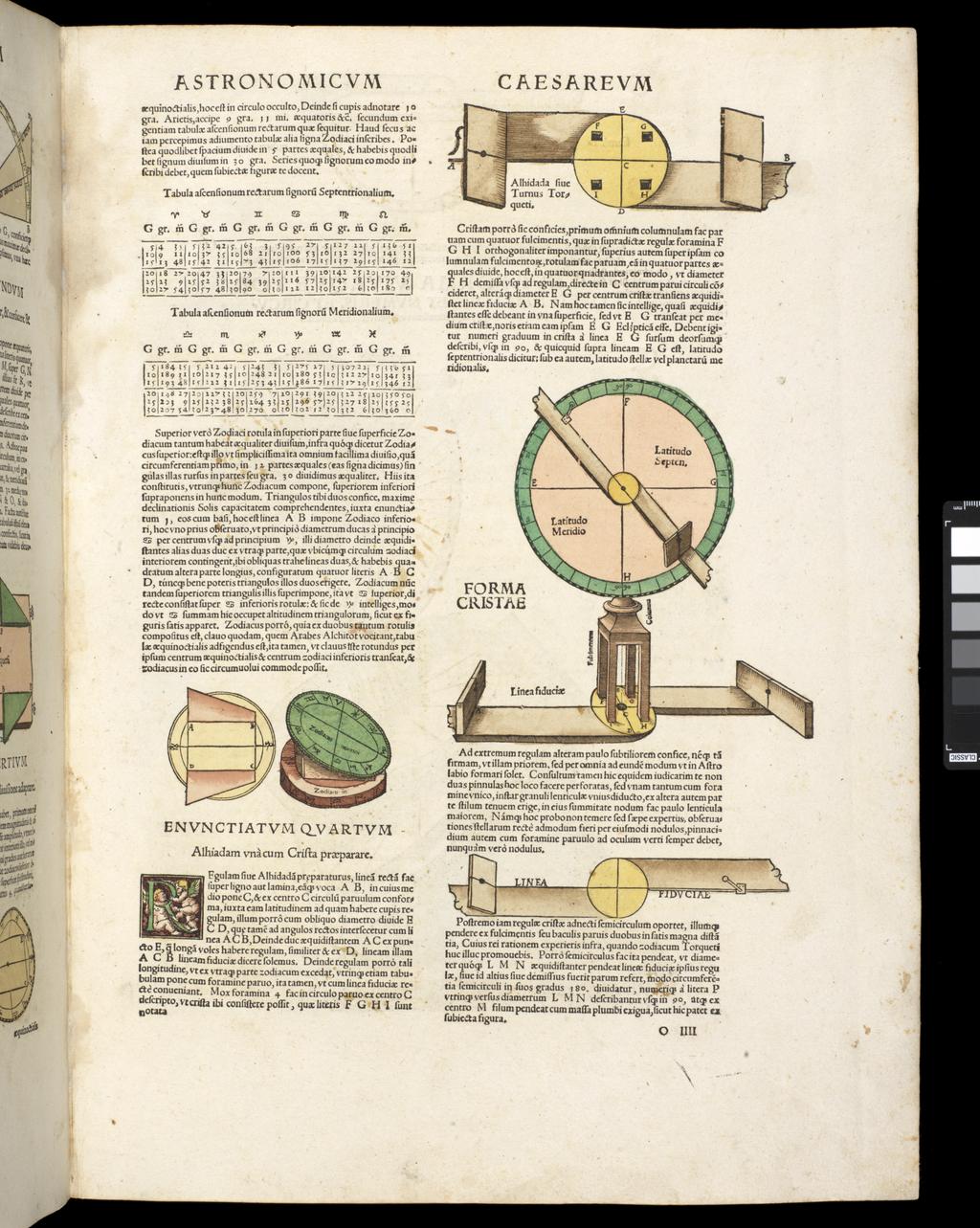 An image of Apianus, Astronomicon Caesarium