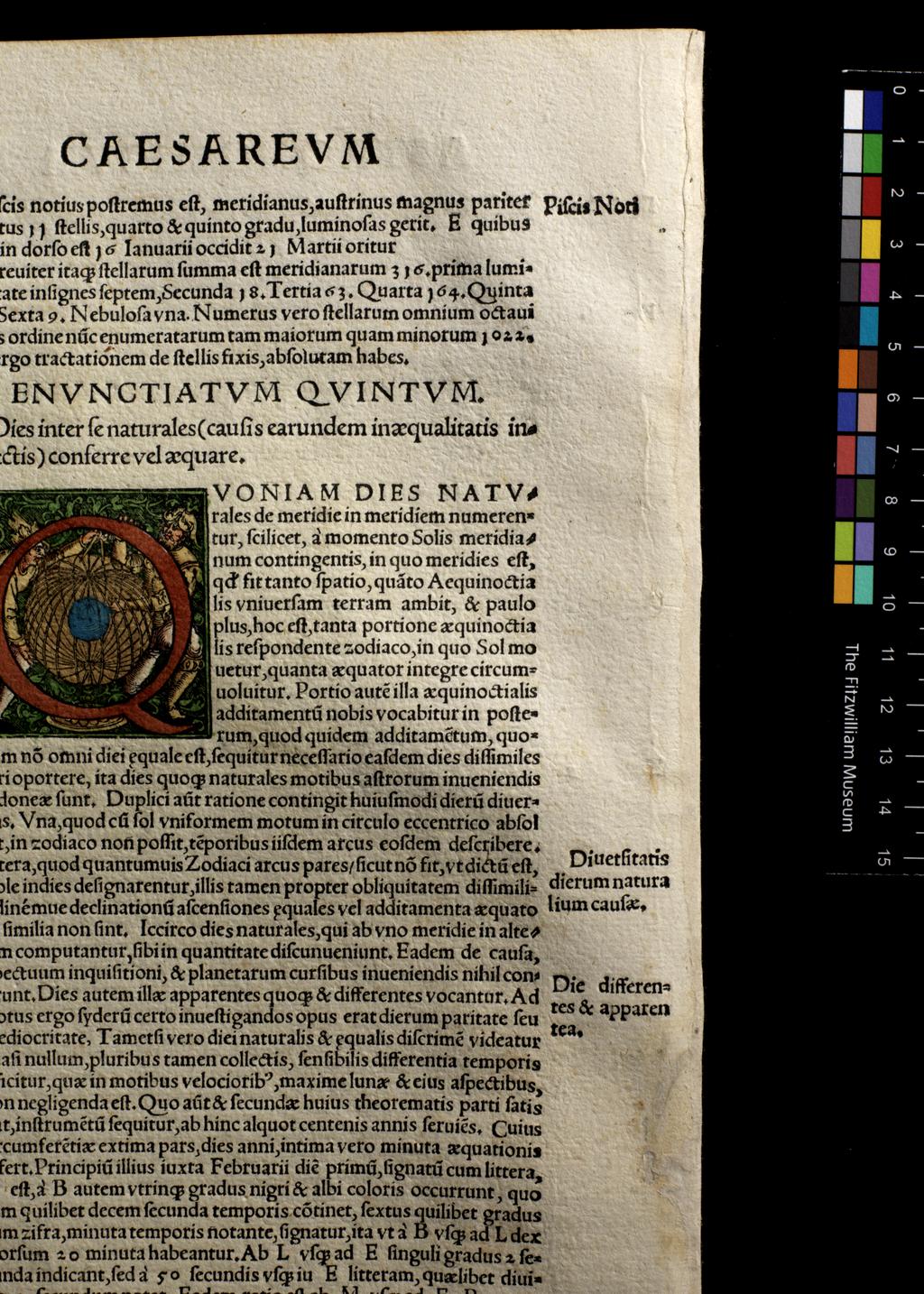 An image of Apianus, Astronomicon Caesarium